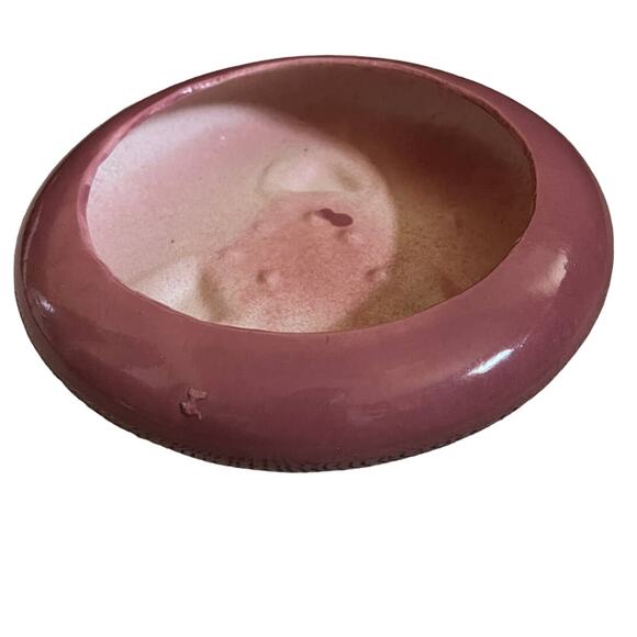 Vintage 1950s 9" Coronet Pink Hand-Shaped Bowl with Feet - Mid-Century Modern - Picture 2 of 5